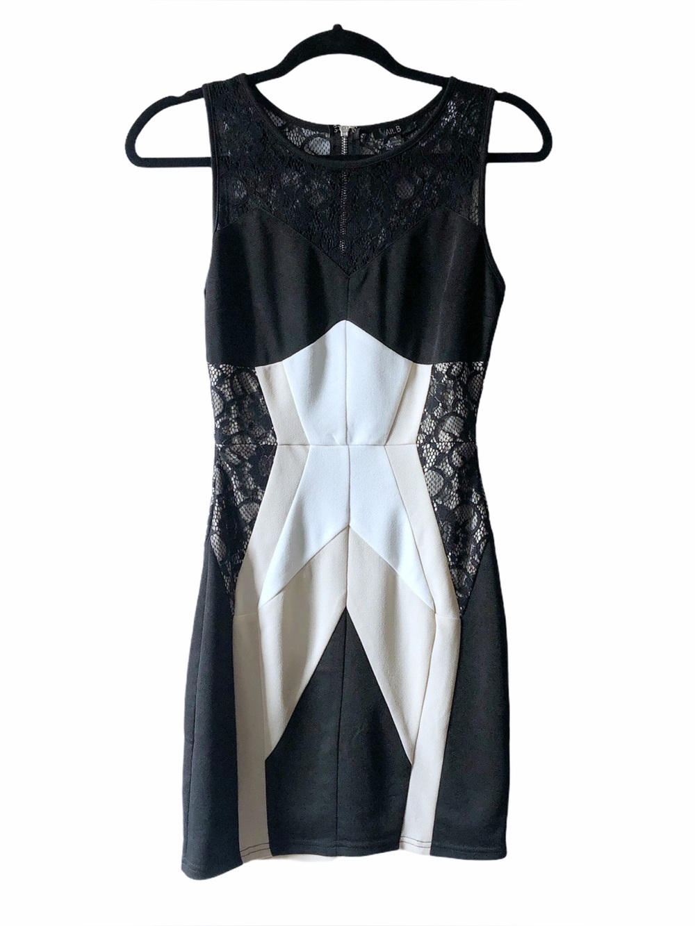 Alt. B Bodycon Lace Cocktail Mini Dress Size Small